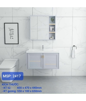 BỘ TỦ LAVABO NHÔM CAO CẤP RO-2417